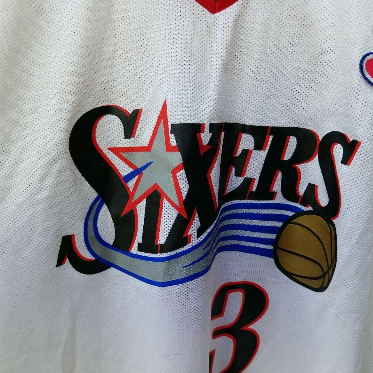 Champion Philadelphia 76ers Allen Iverson Jersey Sz - Depop