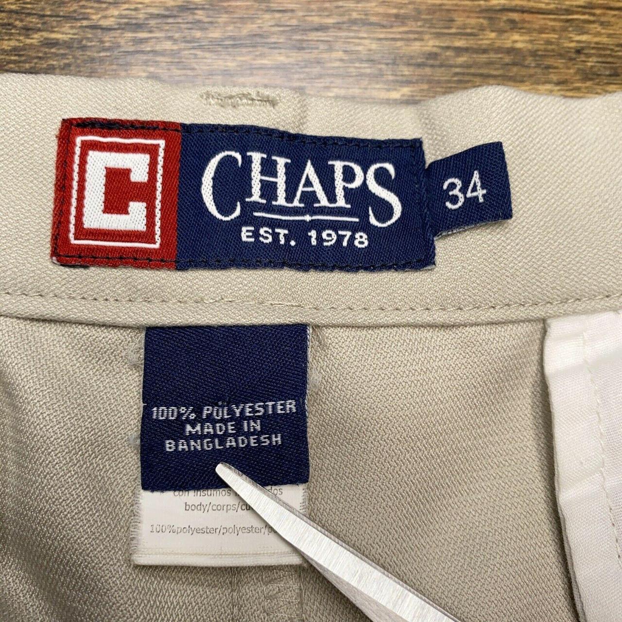 Chaps Ralph Lauren Men's Flat Front Shorts Beige -... - Depop