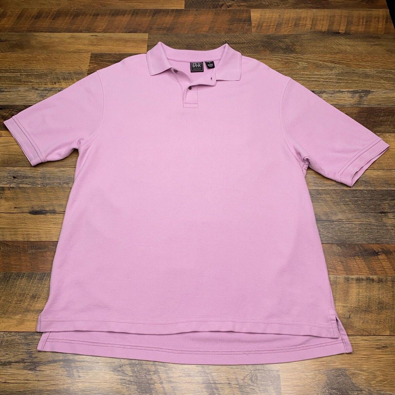 Jos. A. Bank Men's Pink Poloshirts Depop