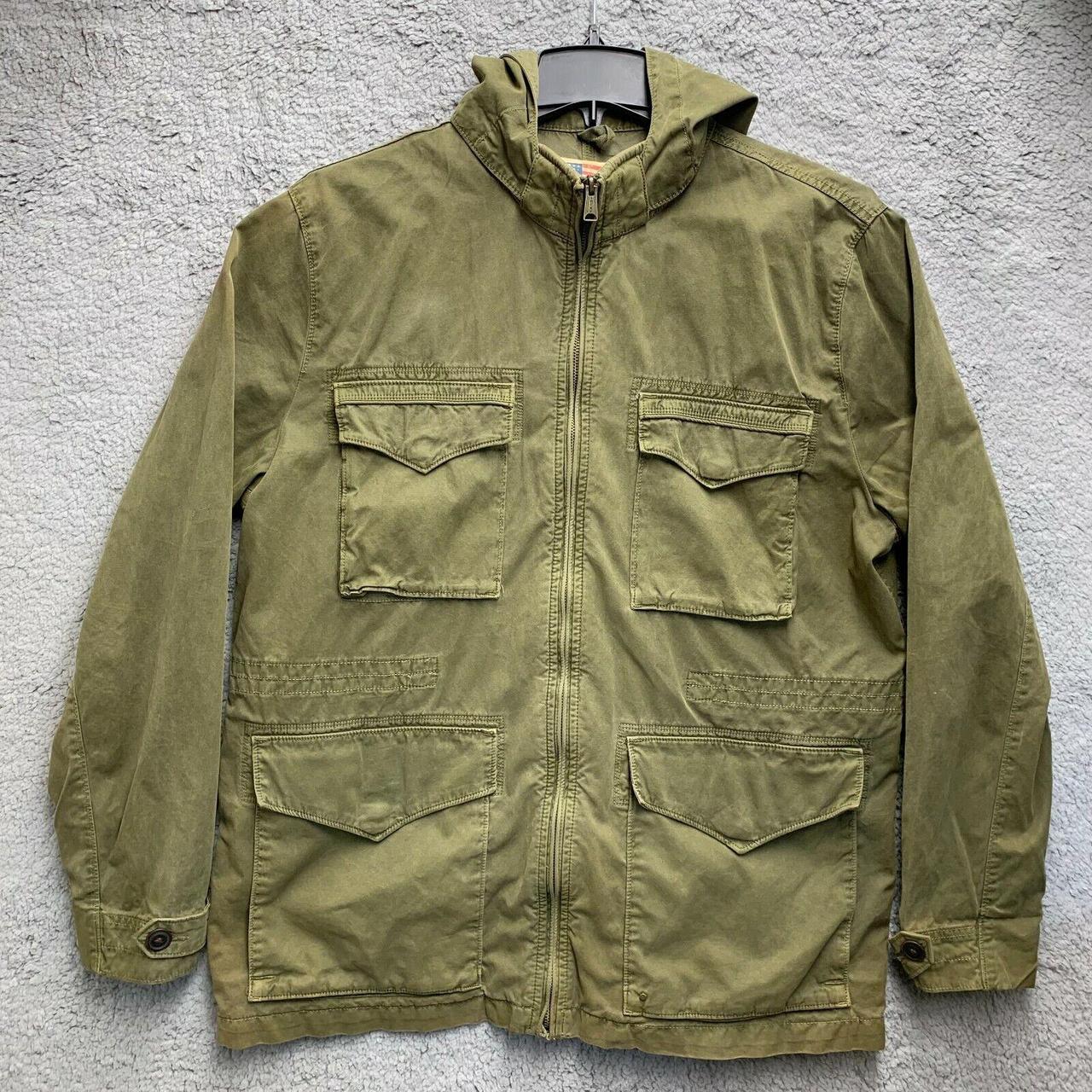 Lucky Brand L-54C Military Jacket Mens Medium Army... - Depop