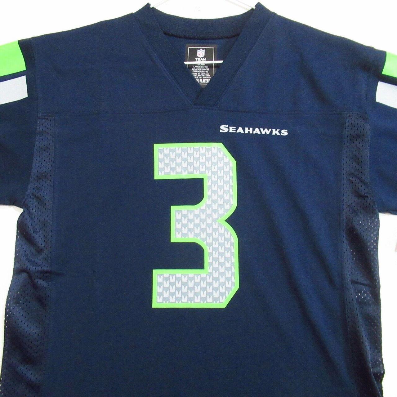 Seattle Seahawks Jersey #3 Wilson Youth Large NFL Football