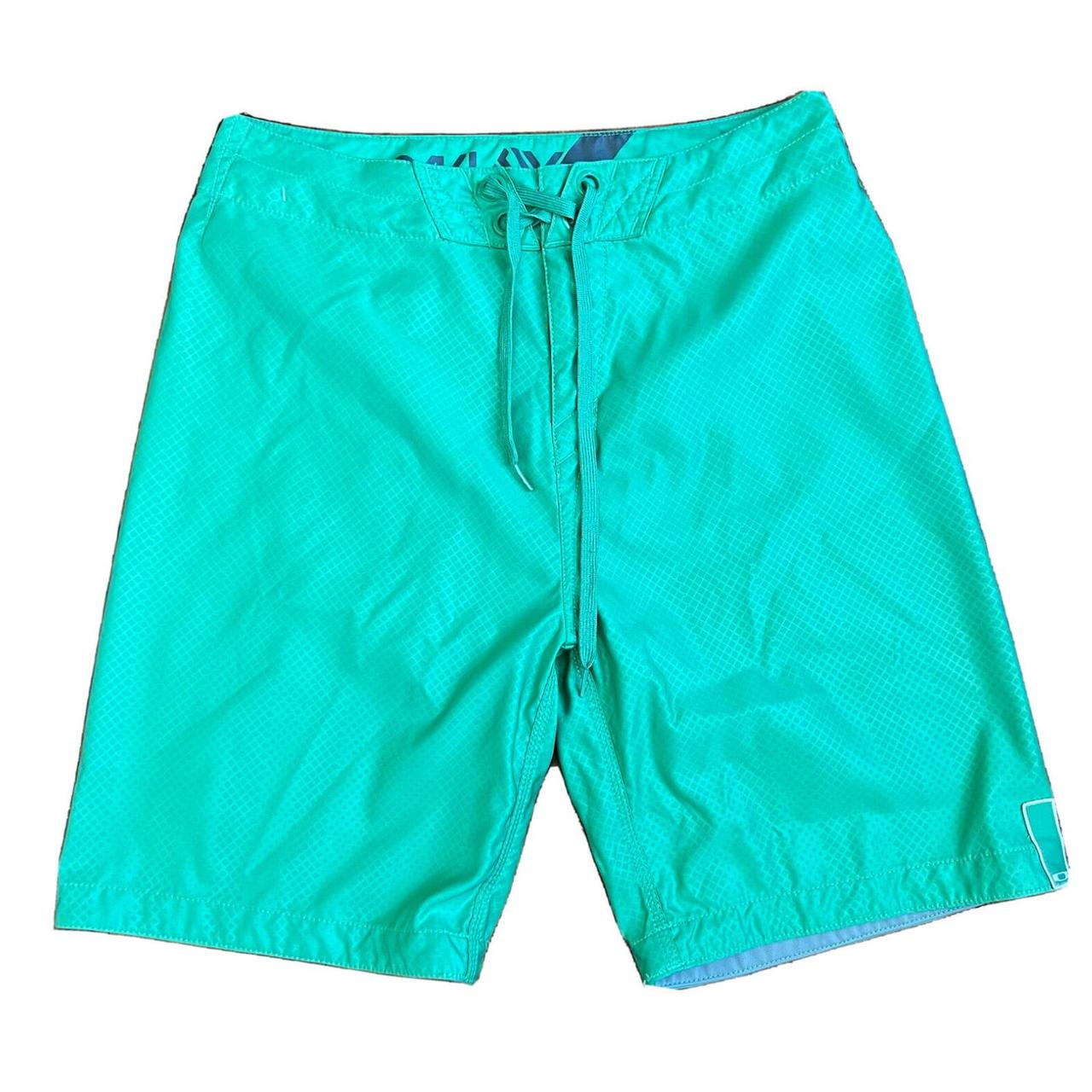 Oakley Men's Board Shorts Swim Trunks Green Mens Sz... - Depop