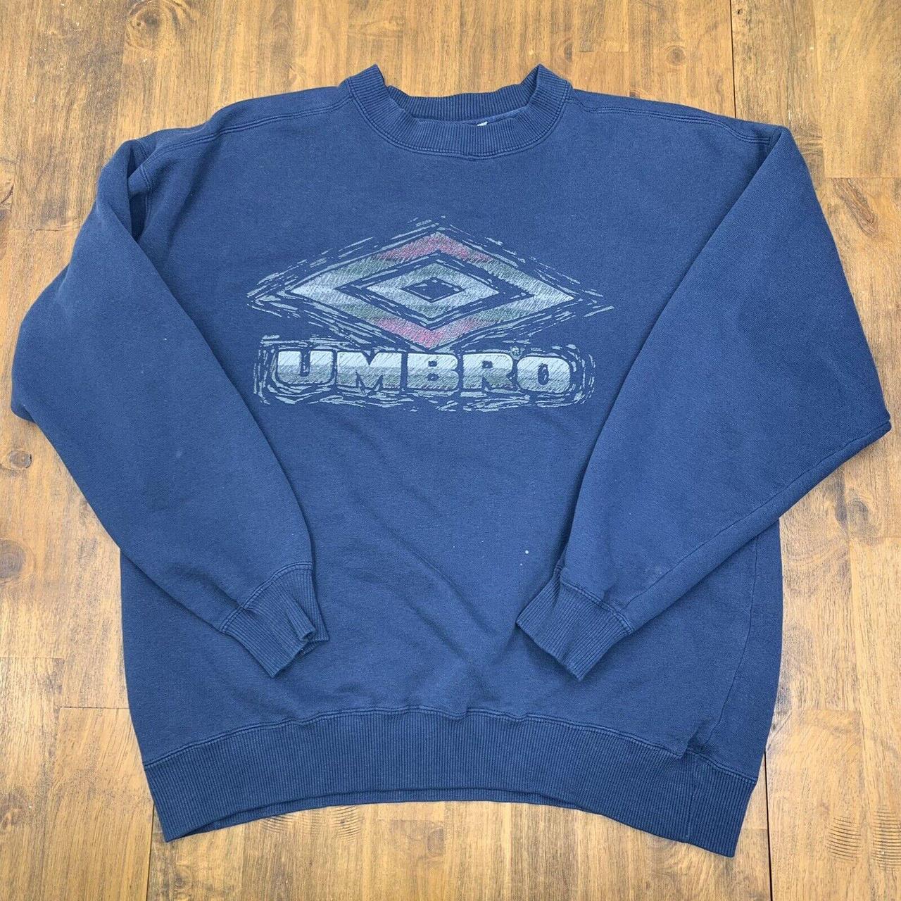 Umbro Men's Blue Jumper Depop