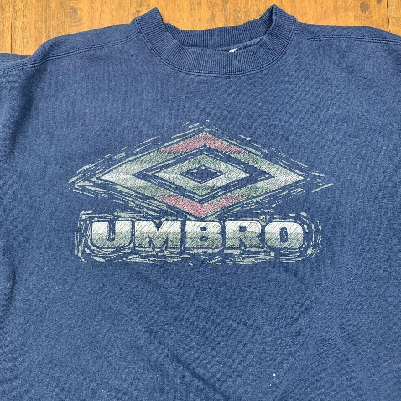 Umbro Men's Blue Jumper Depop