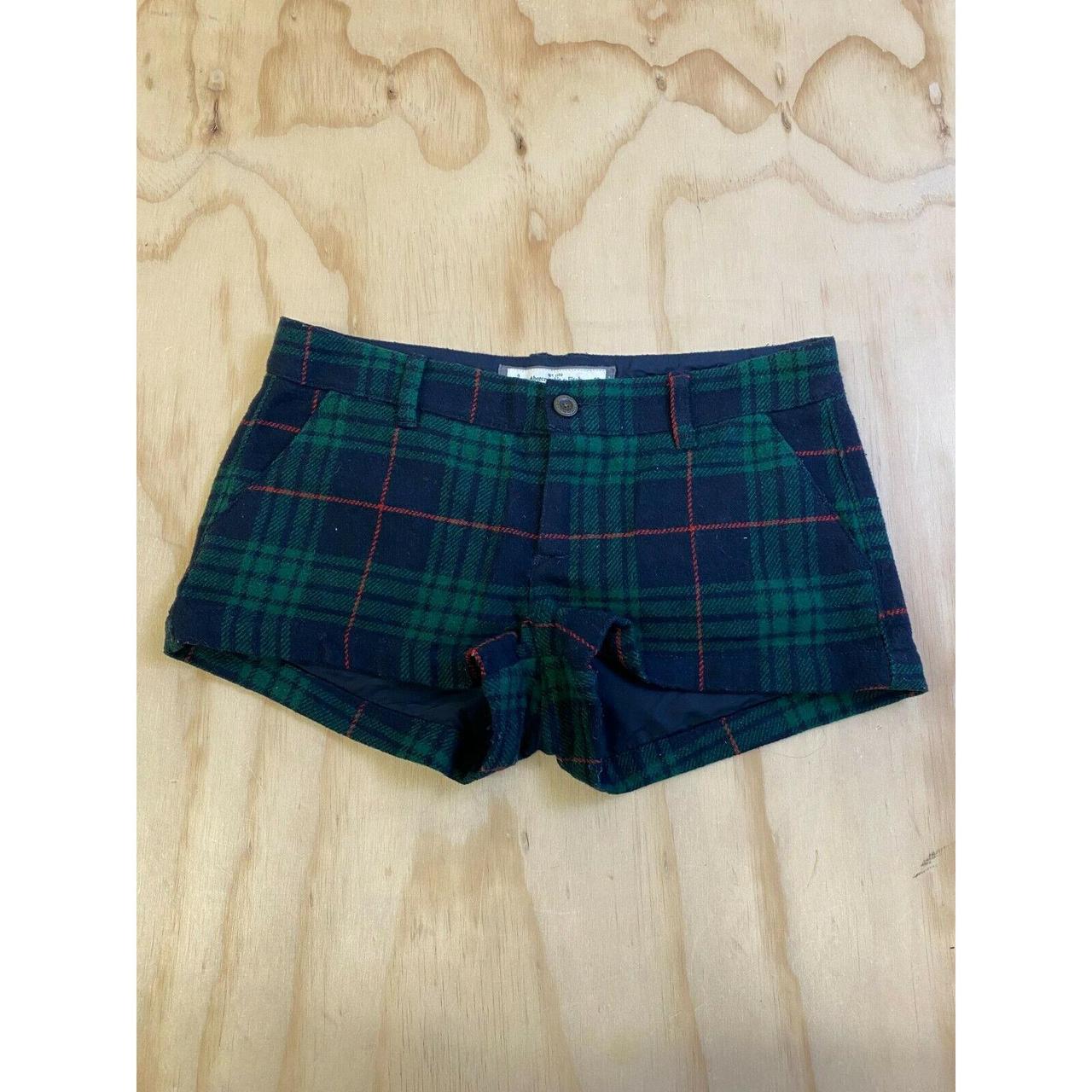 abercrombie plaid shorts
