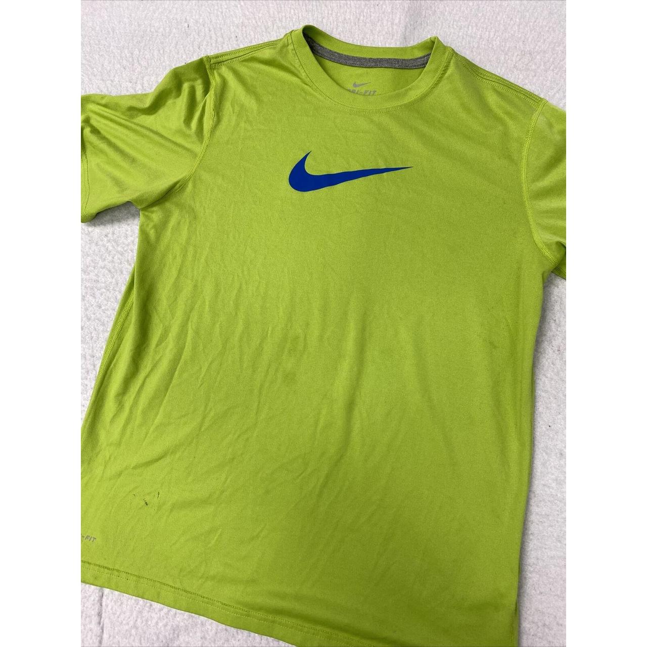 Womens Short Sleeve Nike Green Blue Shirt Xlarge XL... - Depop