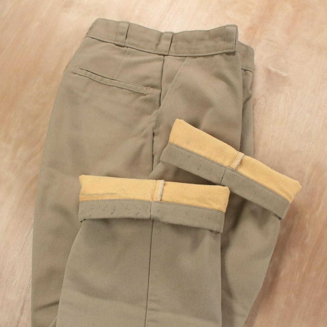 ll bean flannel lined khakis