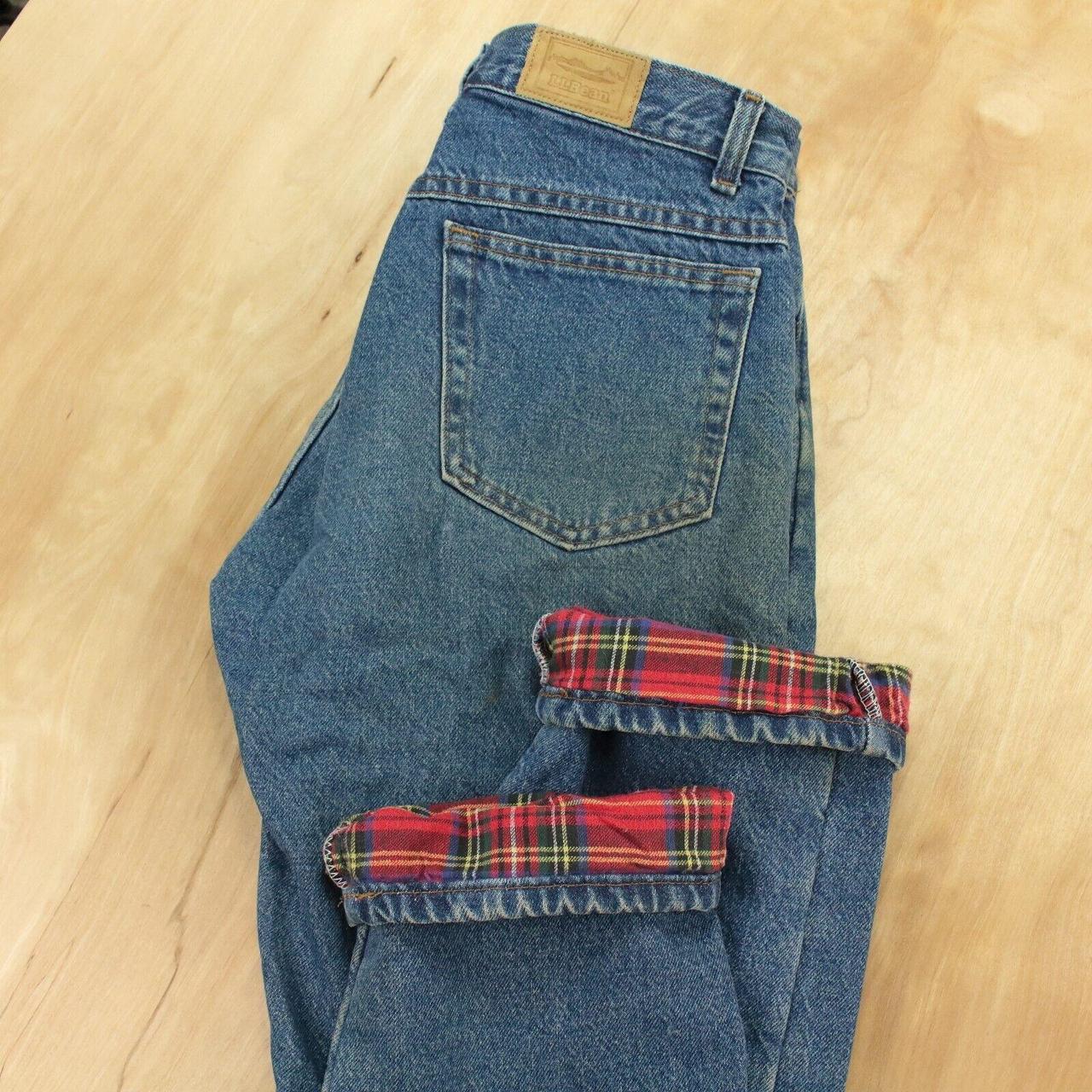 Vtg Usa Ll Bean Flannel Lined Denim Jeans 32 X 32 Depop