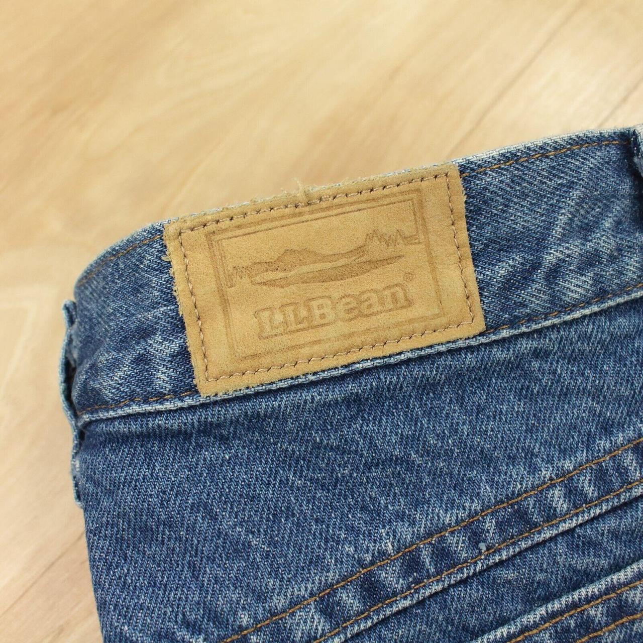 Vtg Usa Ll Bean Flannel Lined Denim Jeans 32 X 32 Depop