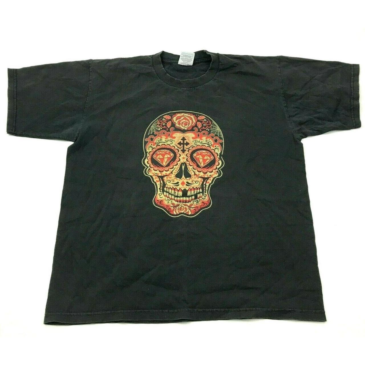 Sugar Men's Black Tshirt Depop