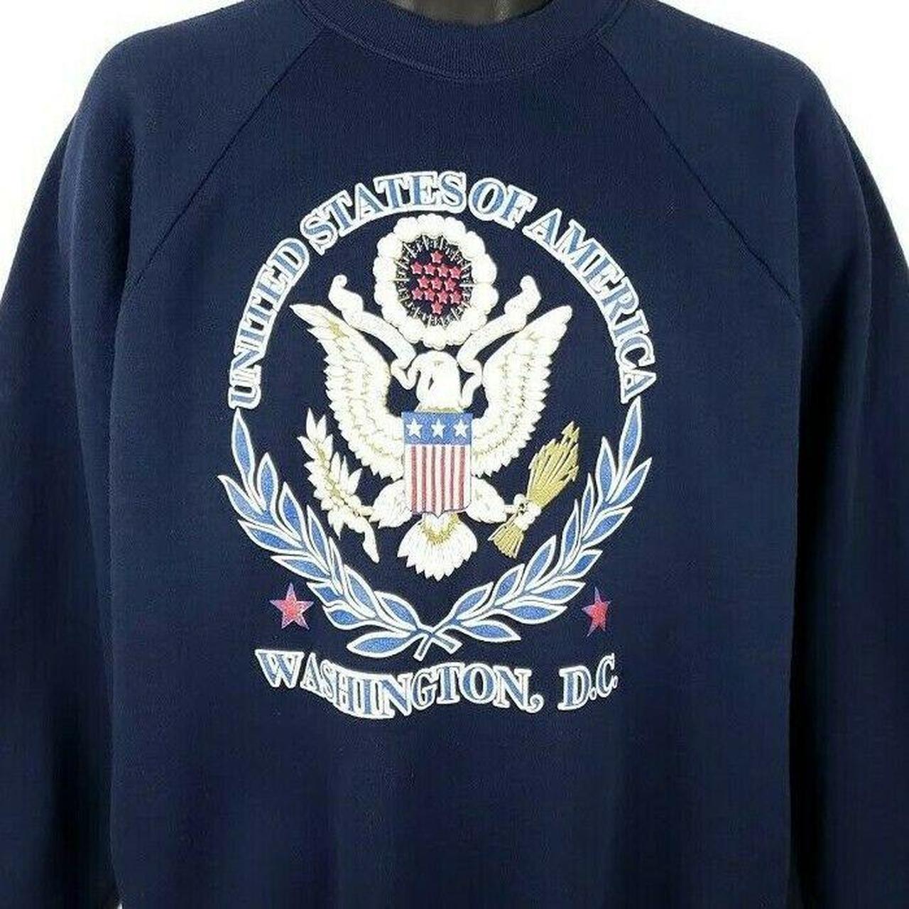 Washington DC Sweatshirt Vintage 90s Great Seal Of... - Depop