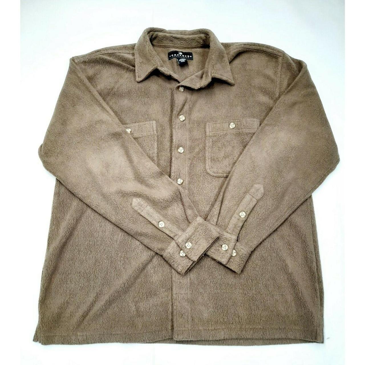 Vintage Consensus Sportswear Fleece Button Up Mens... - Depop