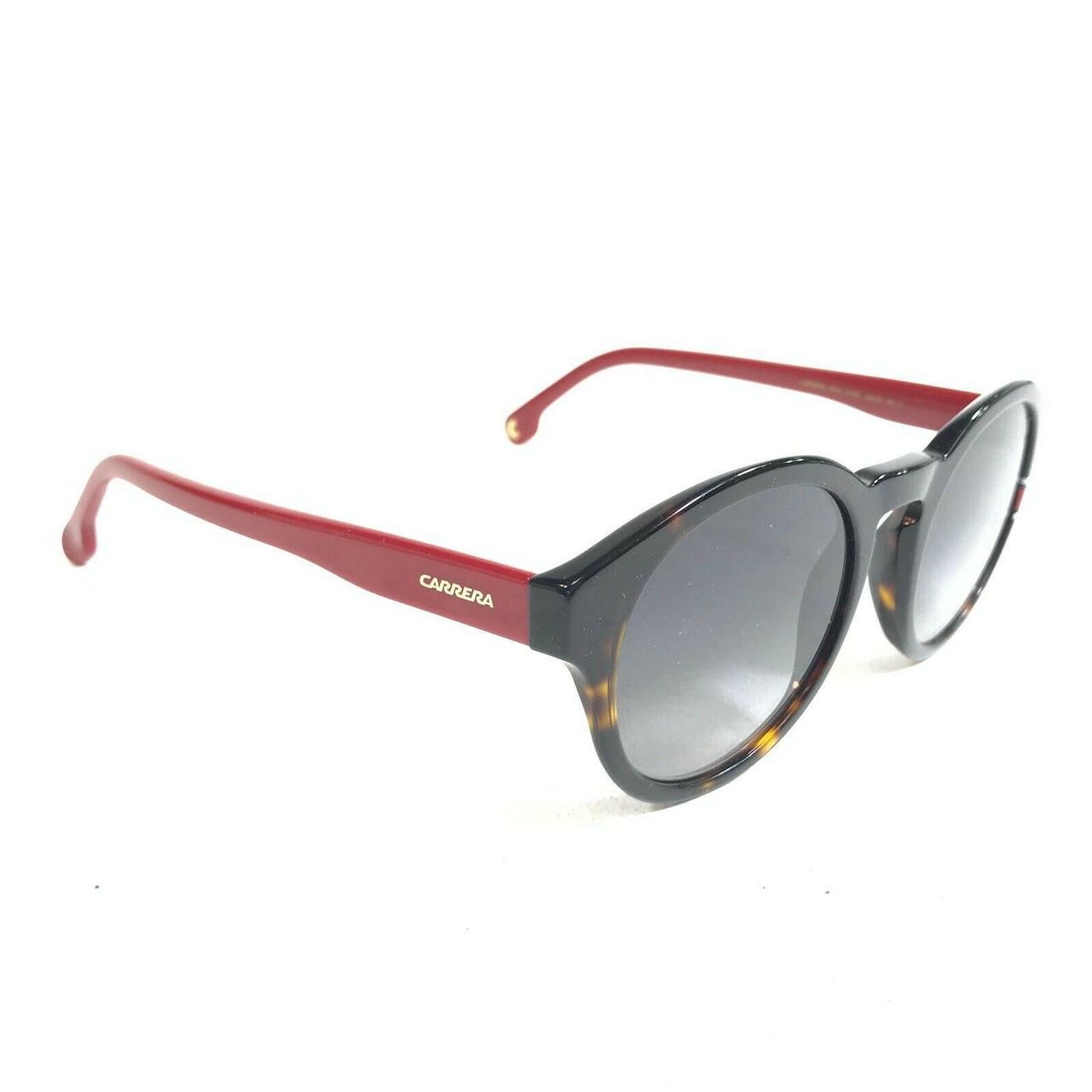 Carrera Men's Red and Black Sunglasses Depop