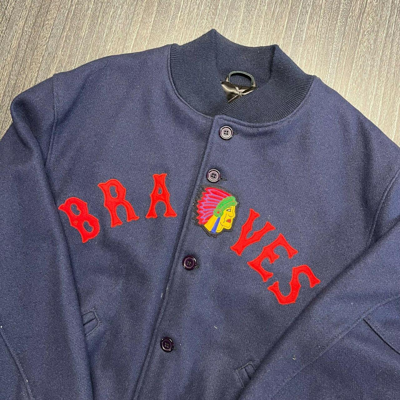 mitchell and ness braves jacket