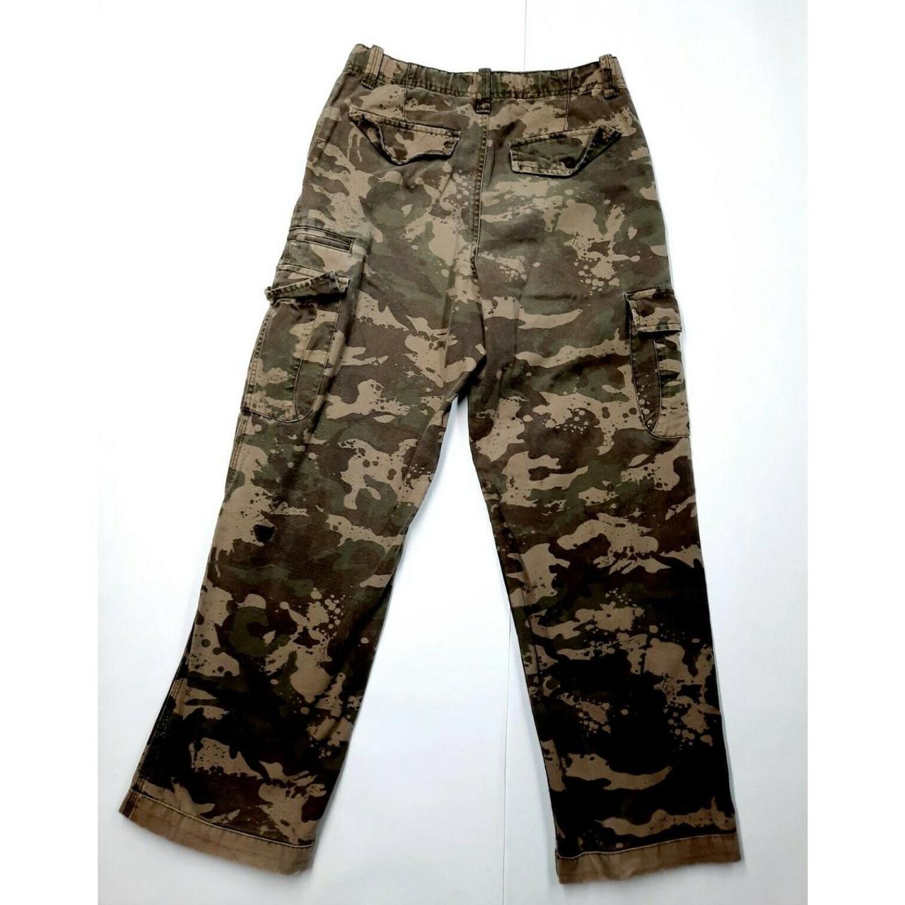 Vintage Route 66 Boys Camouflage Cargo Pants 100%... - Depop