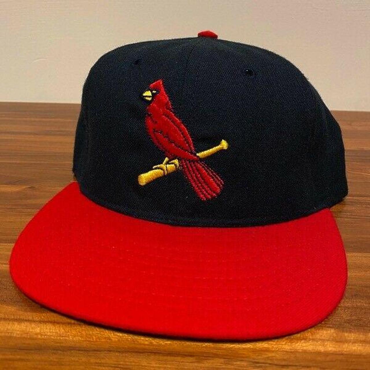 St Louis Cardinals Hat Baseball Cap Fitted 7 1/4 Leather Vintage