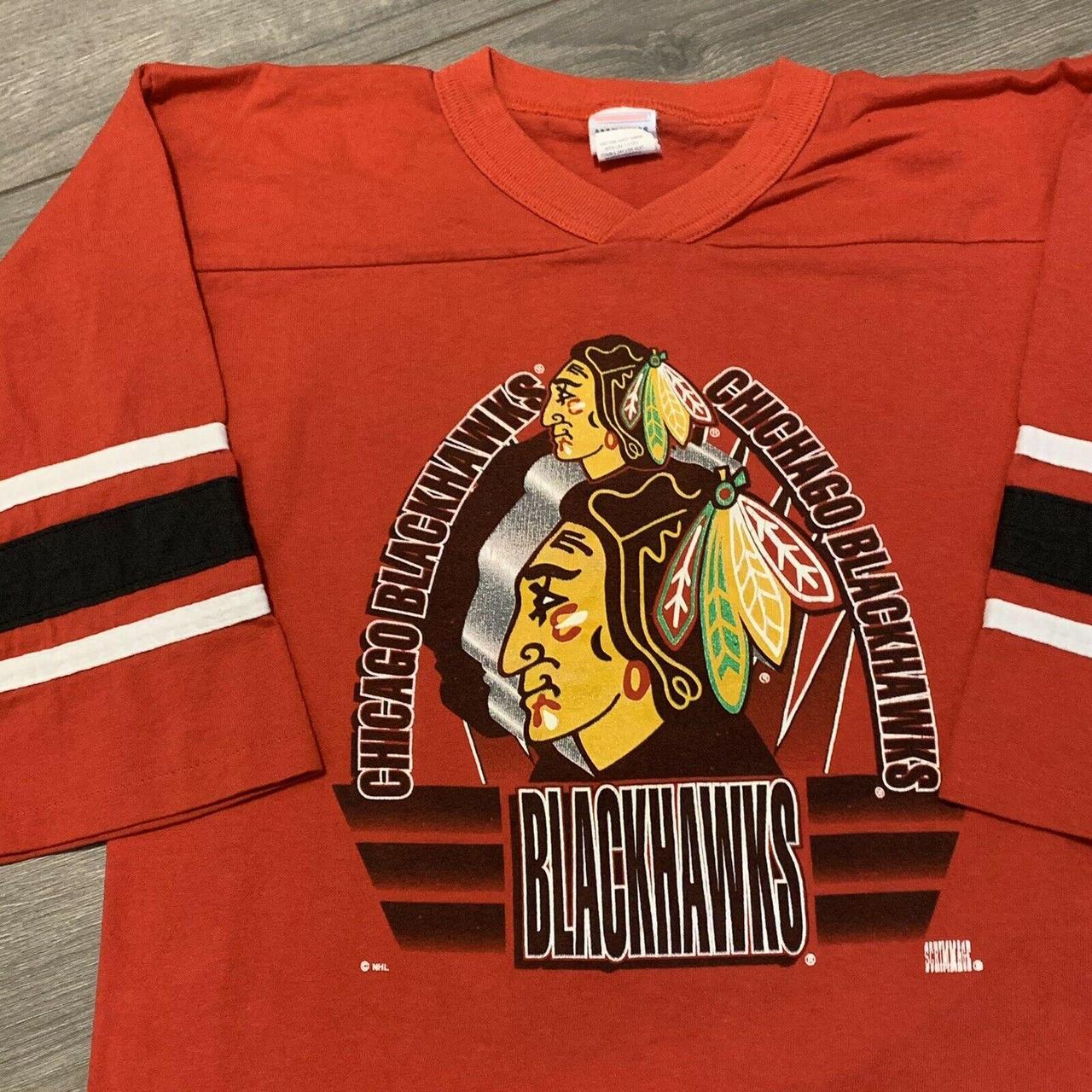 vintage blackhawks shirt