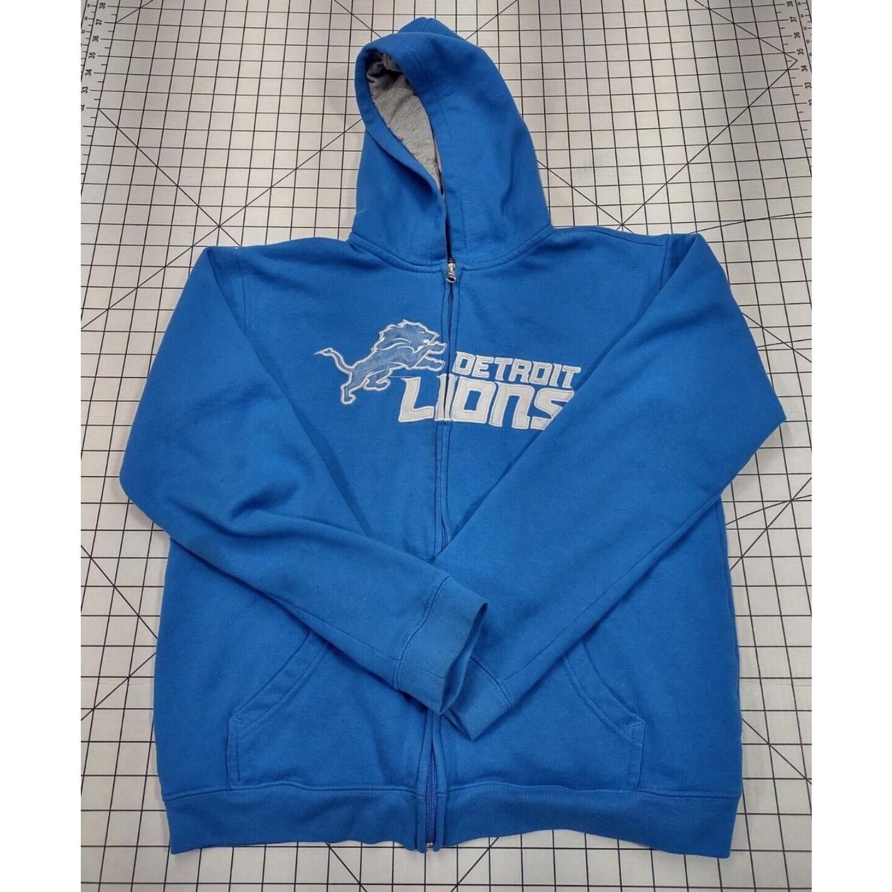 Detroit Lions Hoodie Size Youth Small Blue NFL - Depop