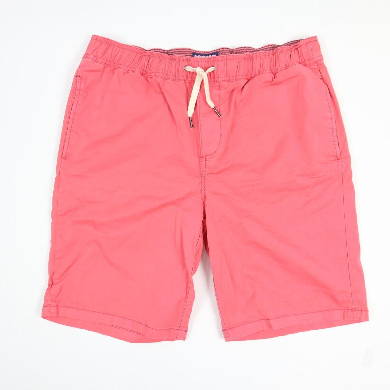 Johnnie-O Casual Cotton Shorts w/ Stretch Pink Mens... - Depop