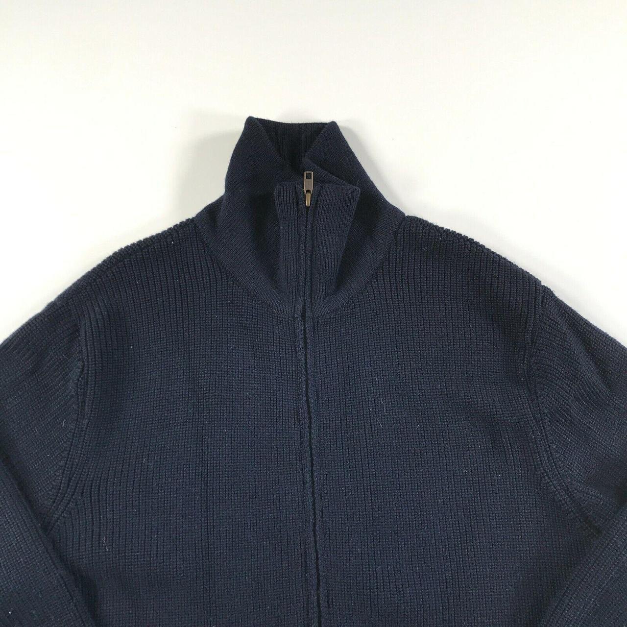 Henson Men's Navy and Blue Jumper | Depop