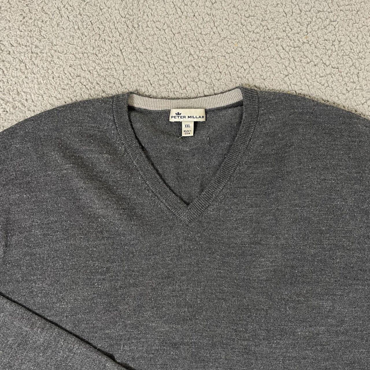 Peter Millar Merino Wool Sweater Mens 2XL Gray Long... - Depop