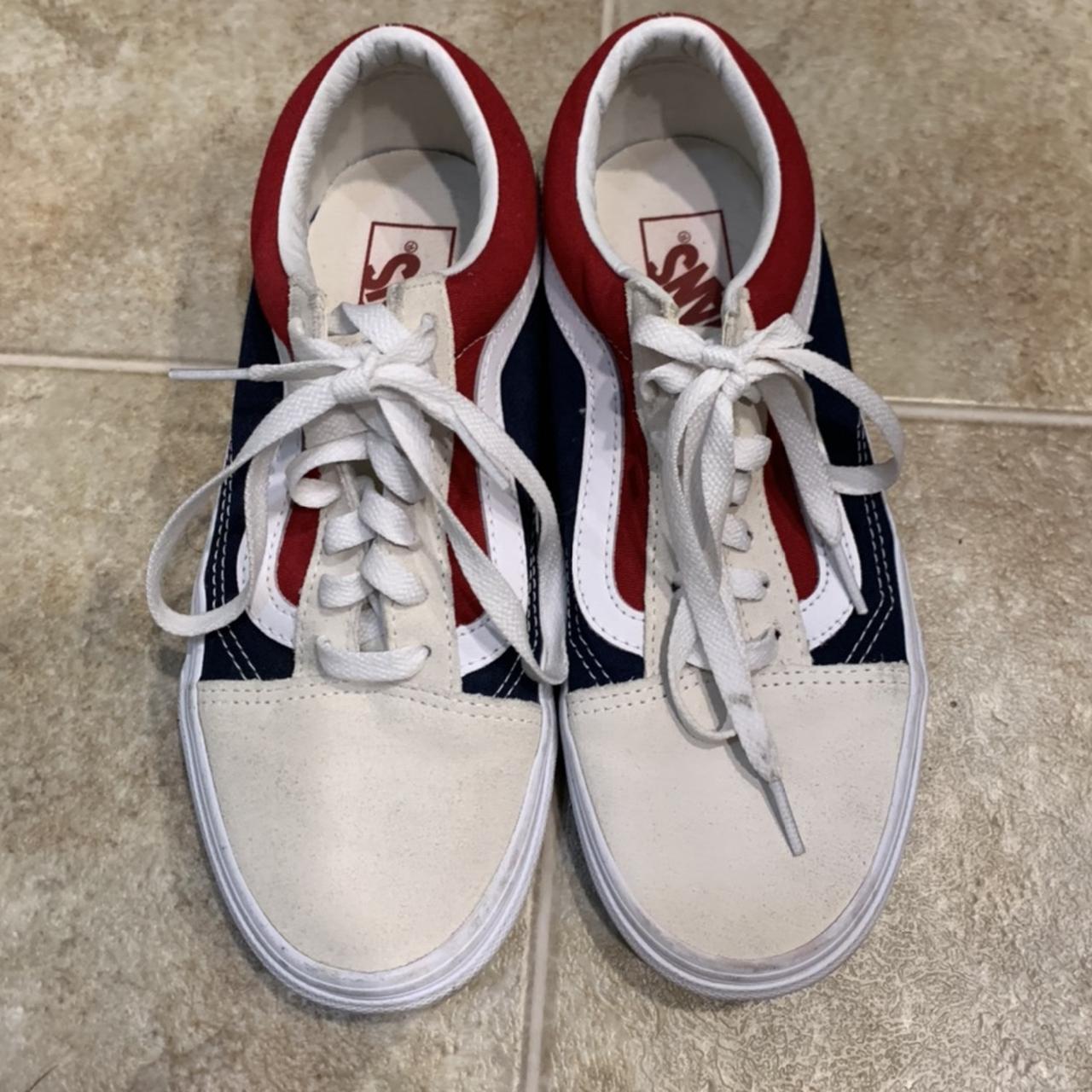 Vans old skool retro block store on feet