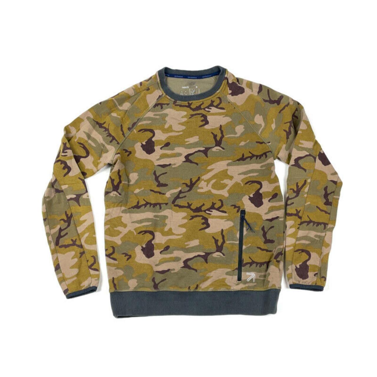 New Balance Camouflage Pullover Sweatshirt 0683 Camo... - Depop