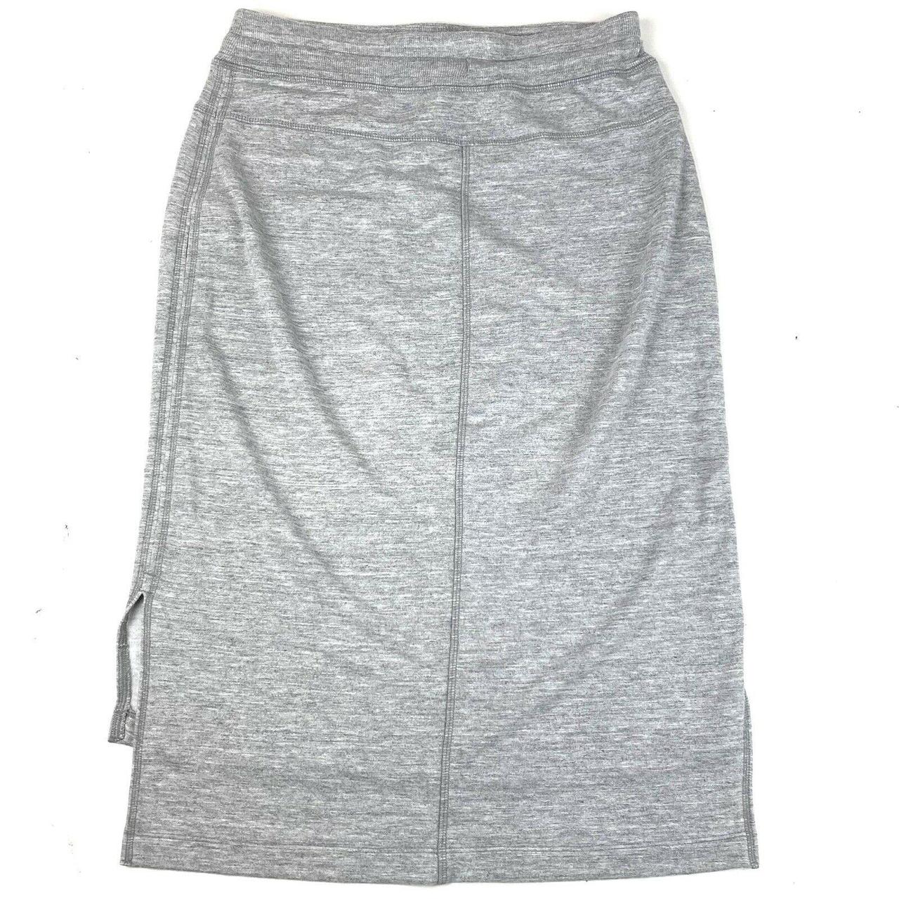 Athleta Womens MIDI Skirt Size Small Gray Modal... - Depop