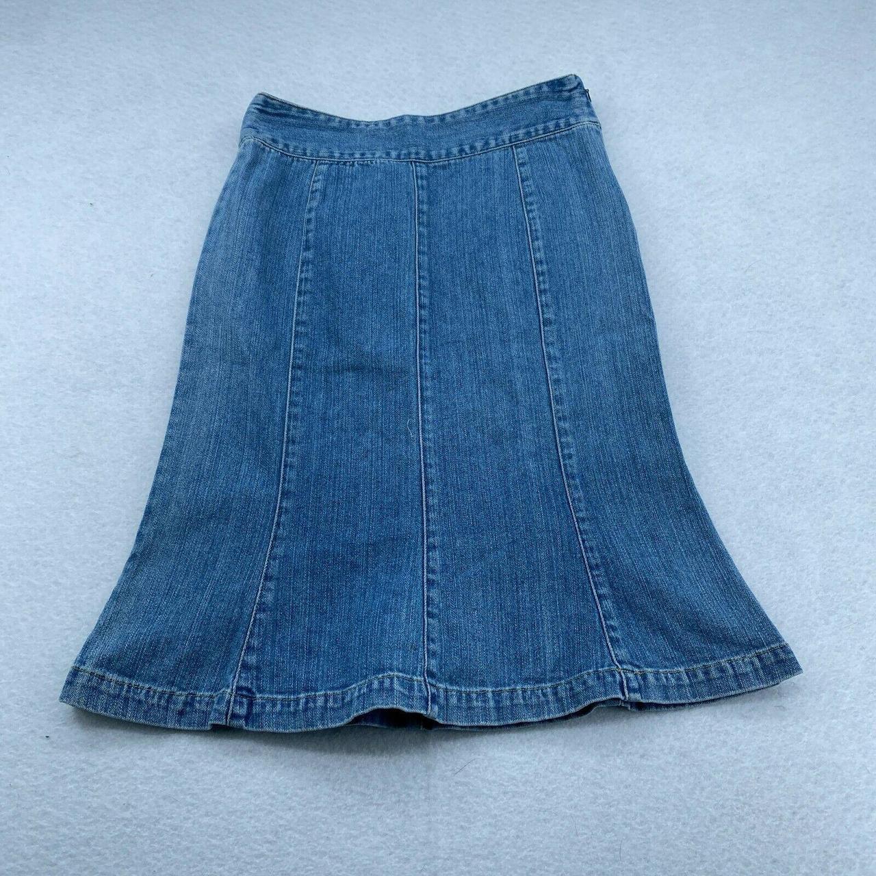 Vintage Calvin Klein Jeans denim skirt Size 4 100%... - Depop