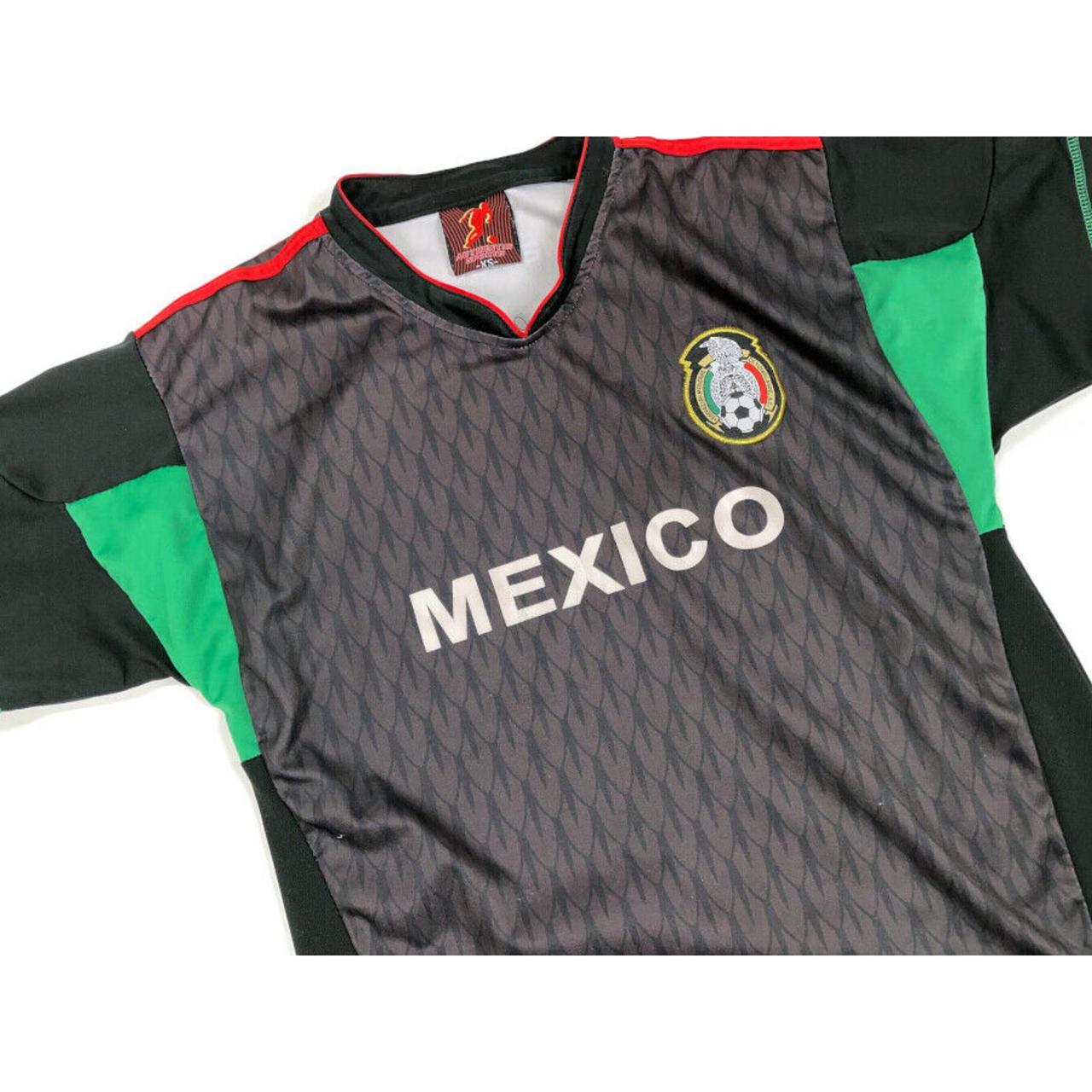 AB Mexico Chicharito Jersey Men's XL 2012 Away 14 Black Red Gold V-Neck  Soccer