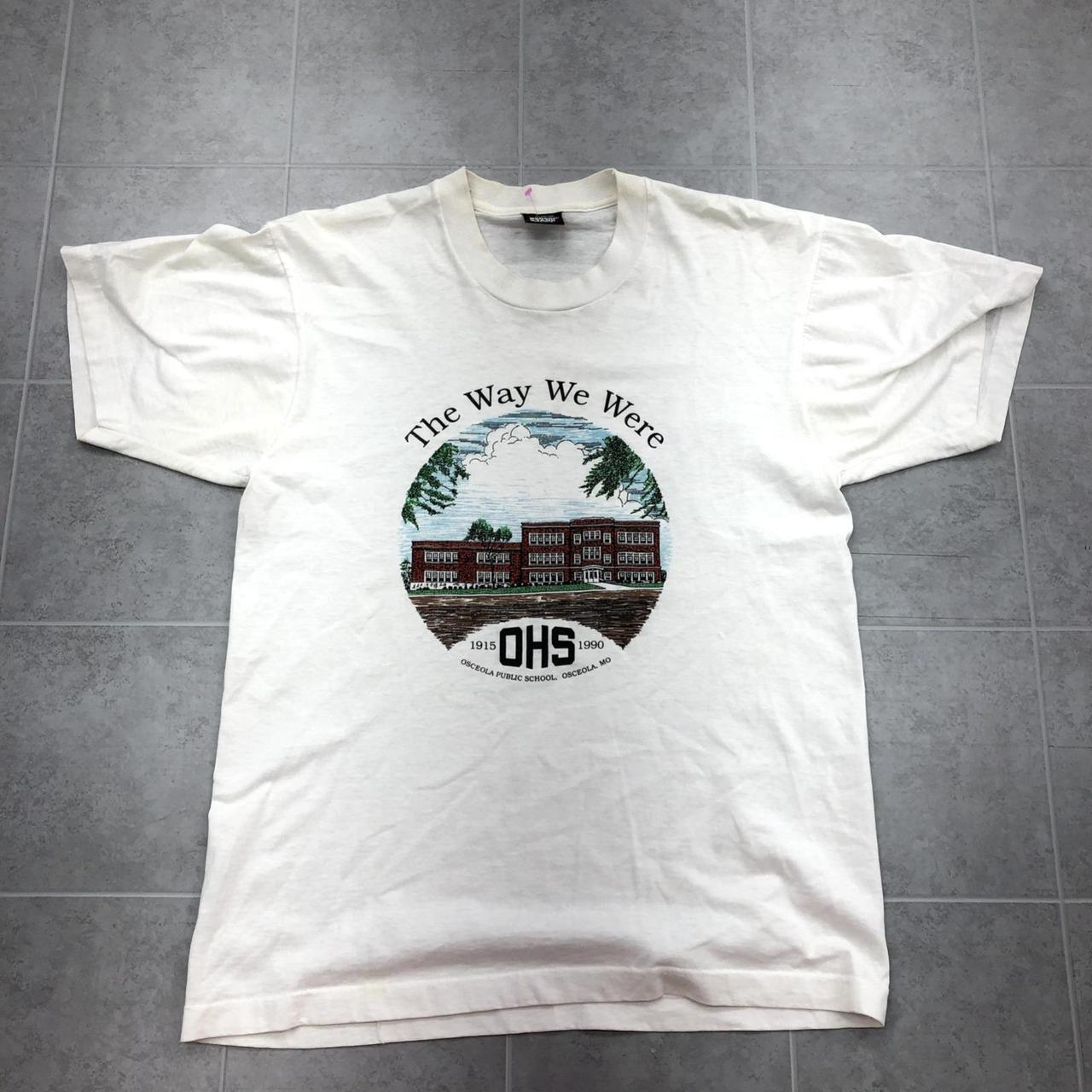 Vintage Screen Stars Best White Kirksville High School T-Shirt Adult Size XL