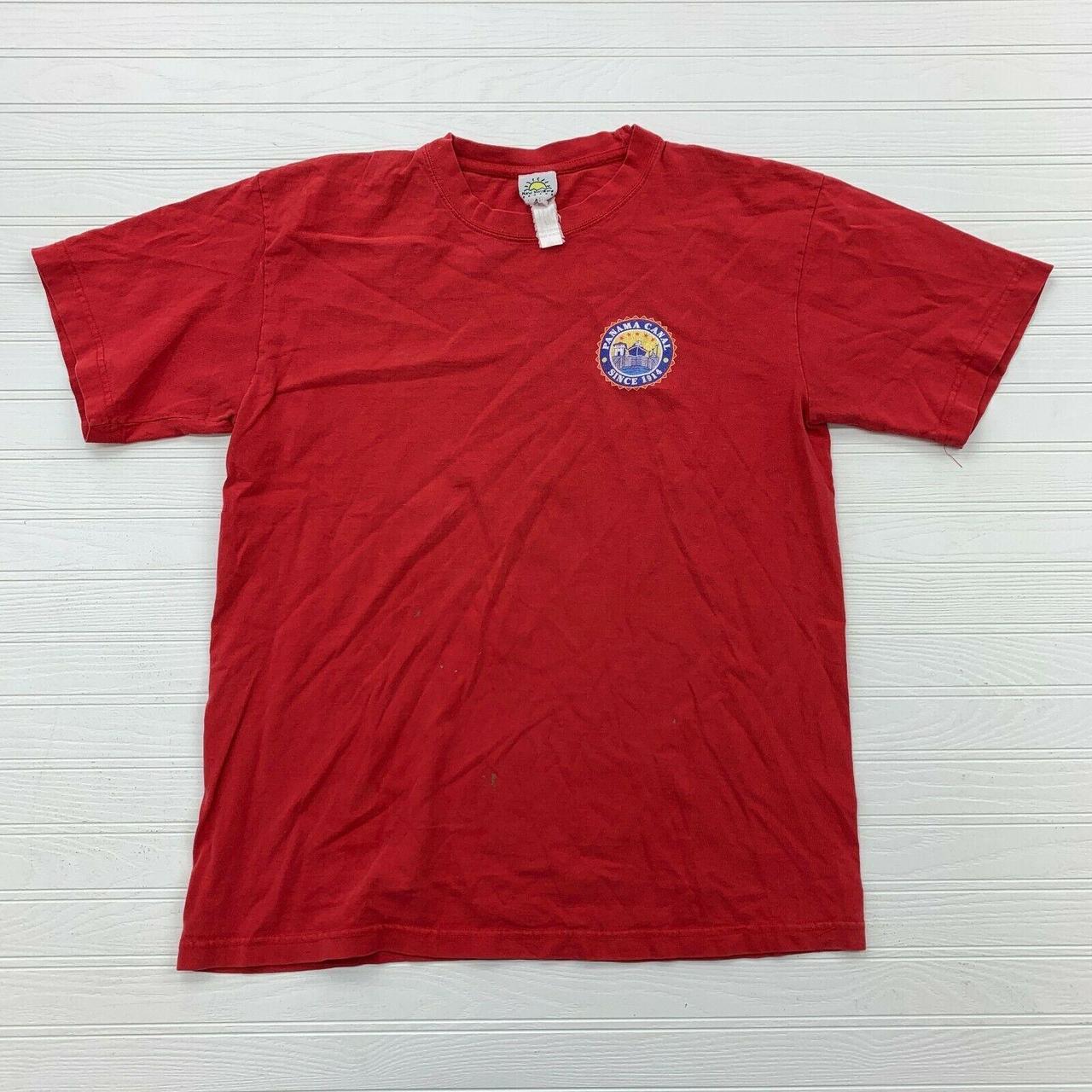 Panama Men's Red T-shirt | Depop