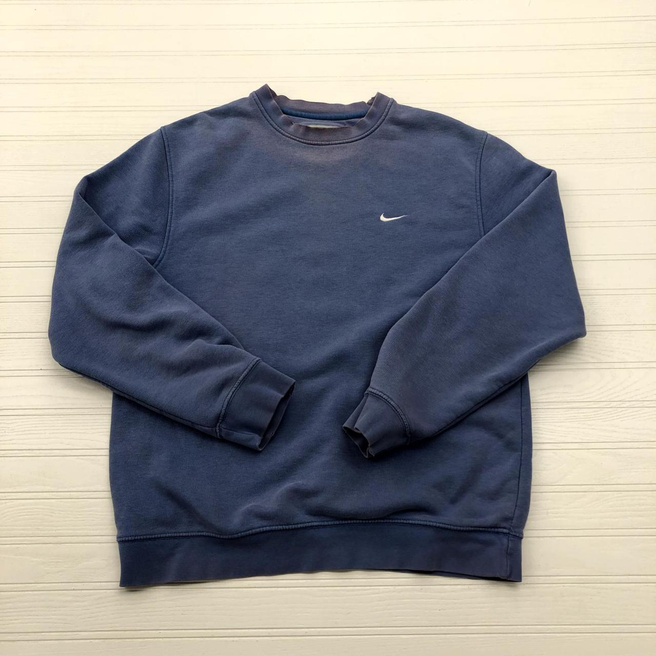 VIntage Nike Purple Long Sleeve Embroidered Swoosh... - Depop