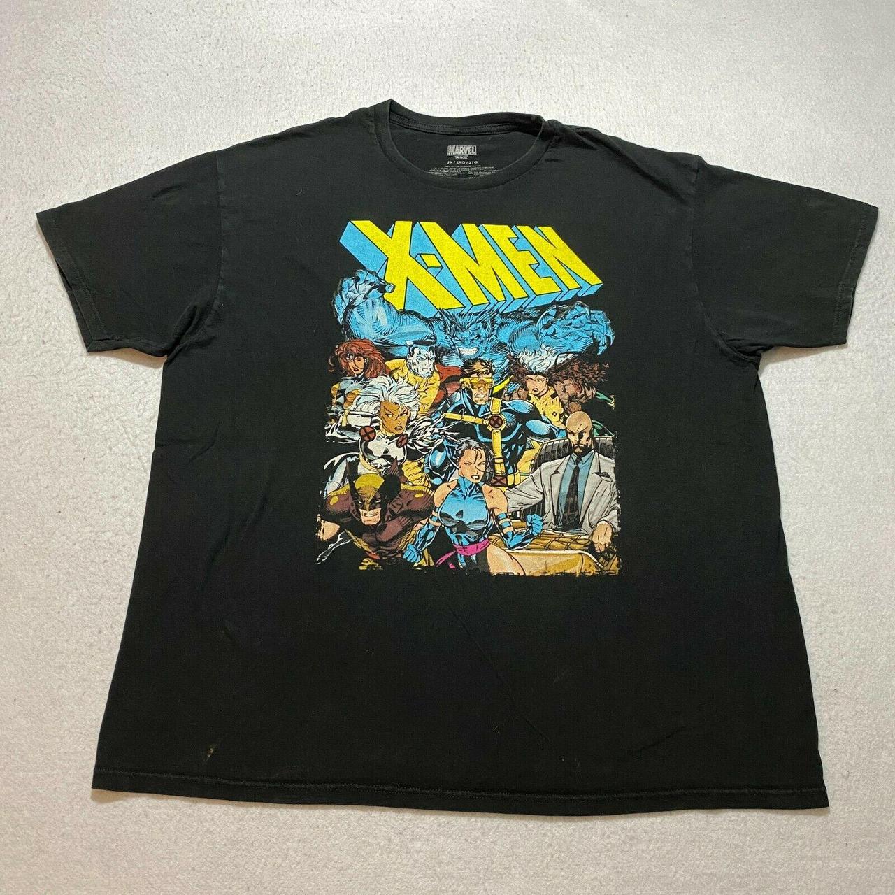 Details Marvel X MEN T-Shirt Size XL Black Short... - Depop