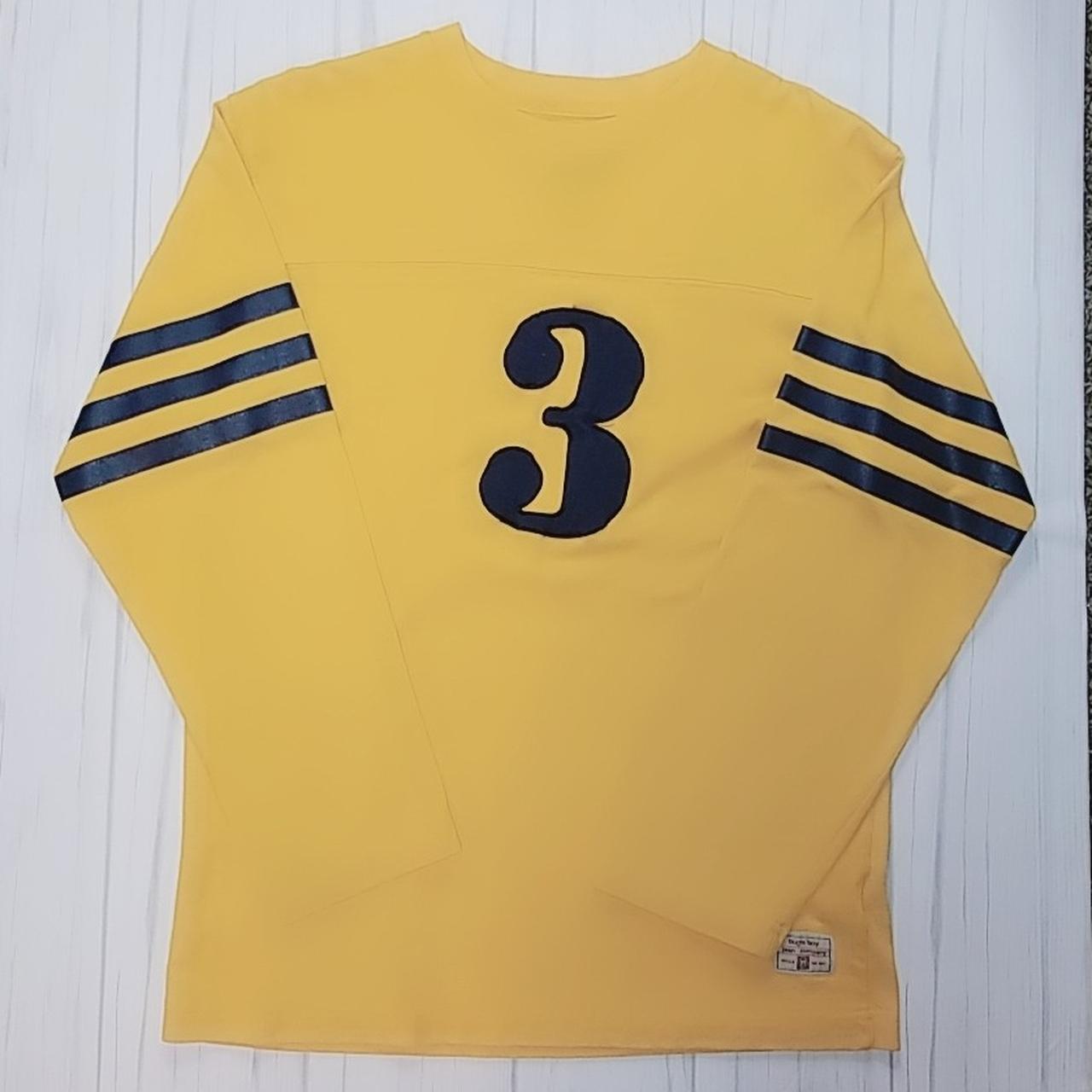 Bugle Boy Jean Company triple stripe sleeve Vintage... Depop