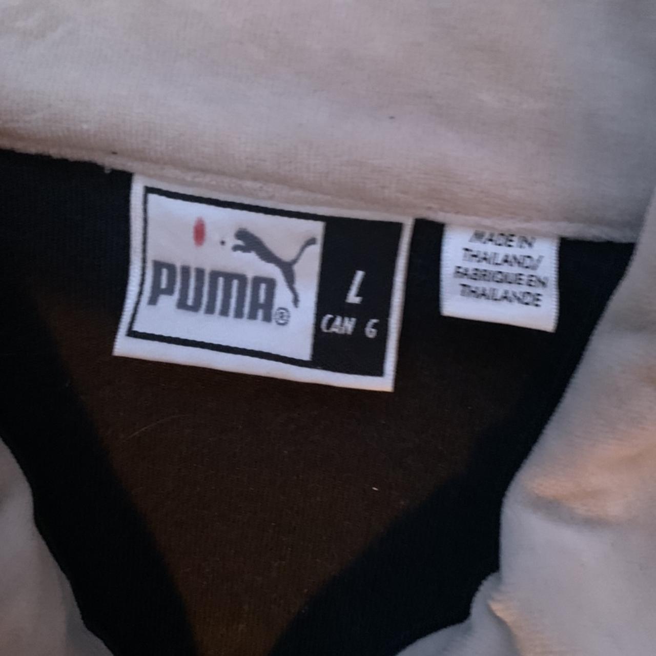 Puma Men's Black and White Jumper | Depop