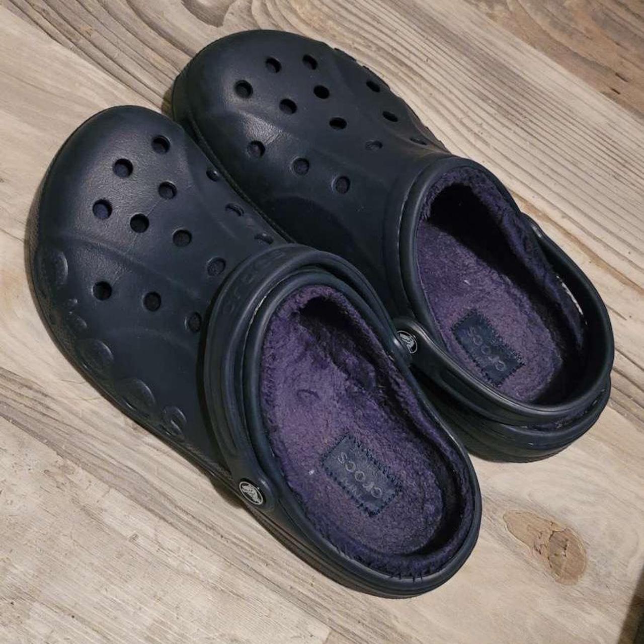 black crocs on feet