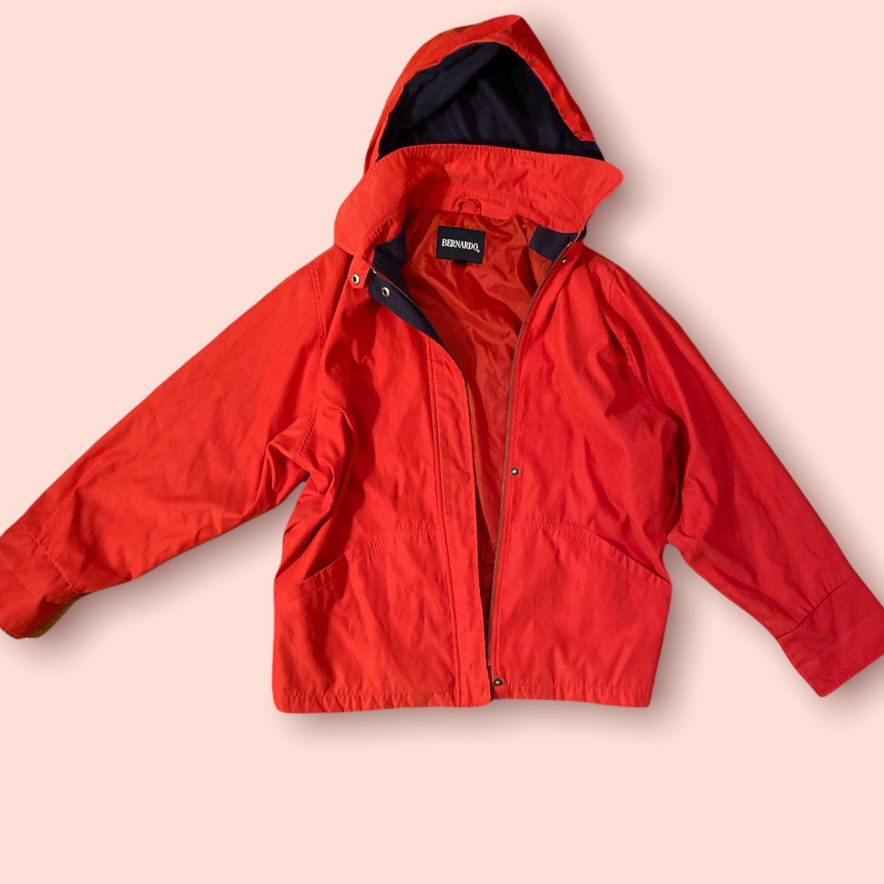 thrifted red suede windbreaker made in Korea. RUNS... Depop