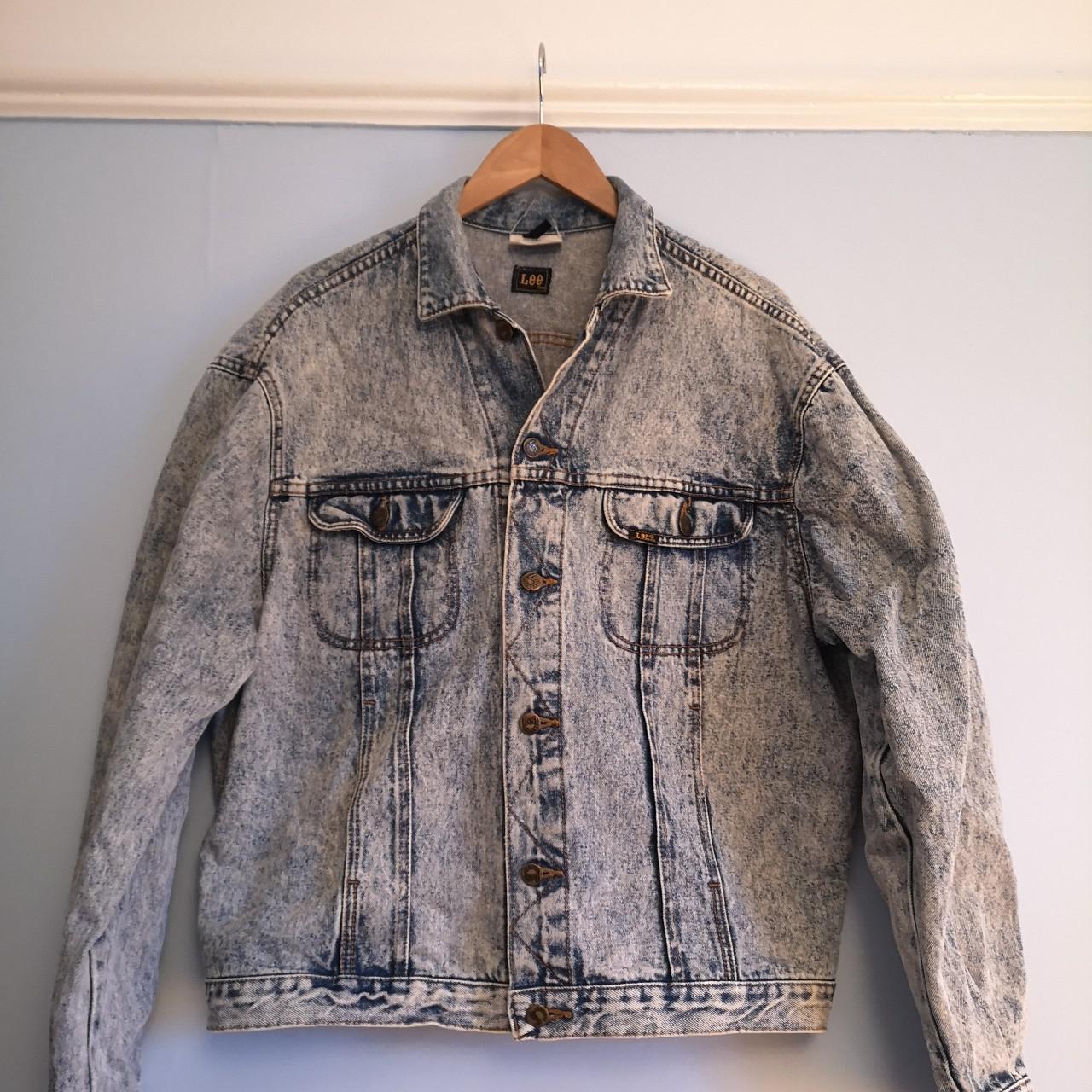 Lee Denim Jacket Acid wash denim jacket. Size... - Depop