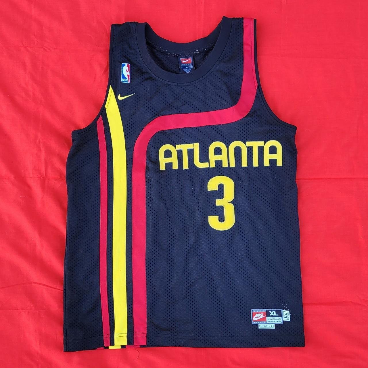 Vintage Y2K Nike Team Atlanta Hawks Shareef... - Depop