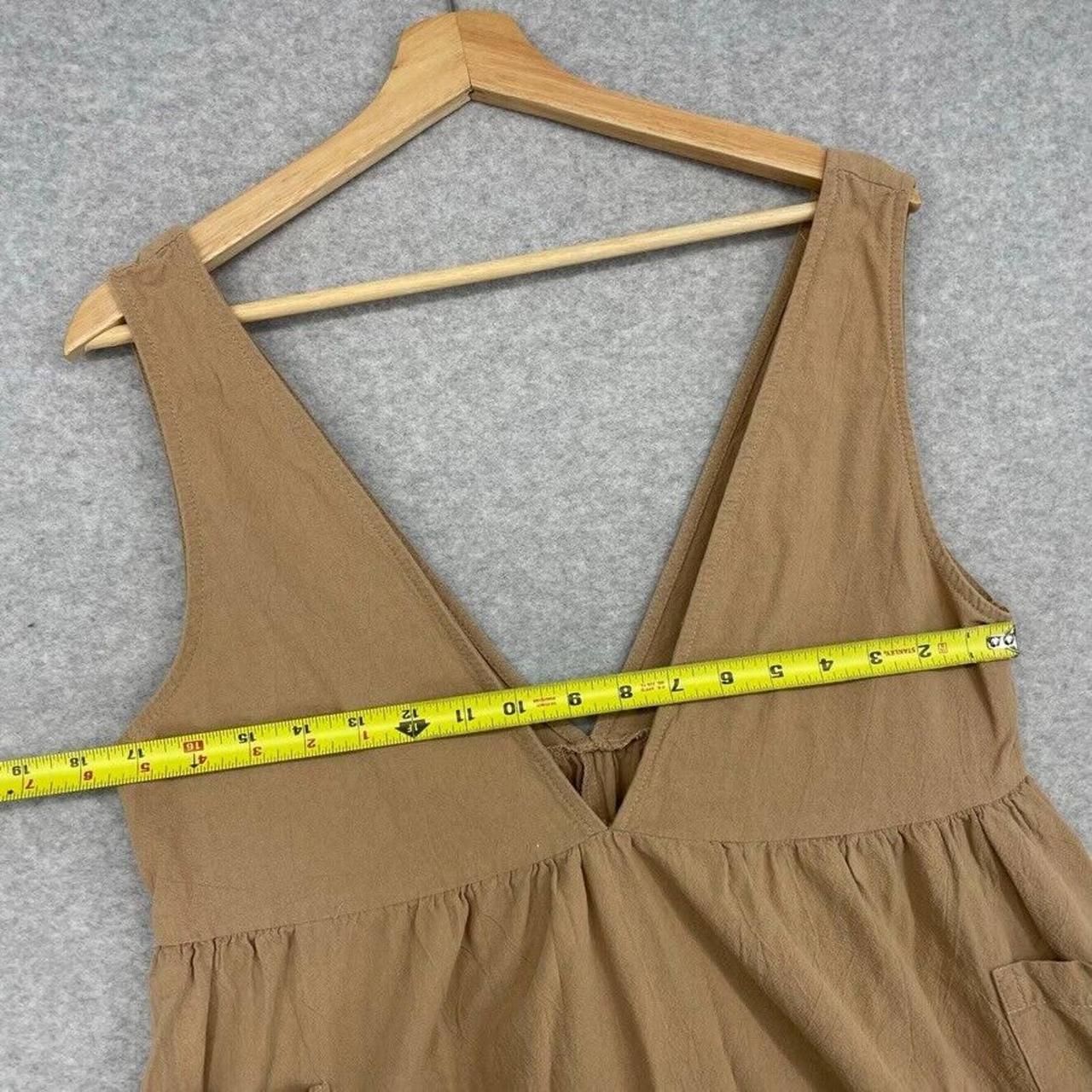 Polagram Dress Size Medium Beige Brown Pocket Side... - Depop
