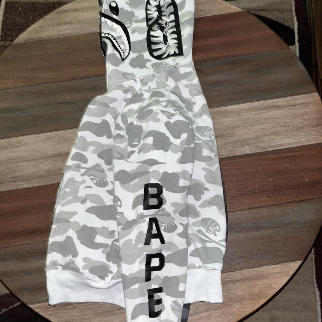BAPE x Neighborhood Split Camo Shark Sweatpants Black/White