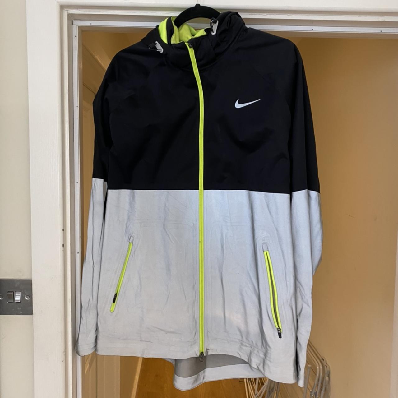 nike shield flash reflective mens running jacket