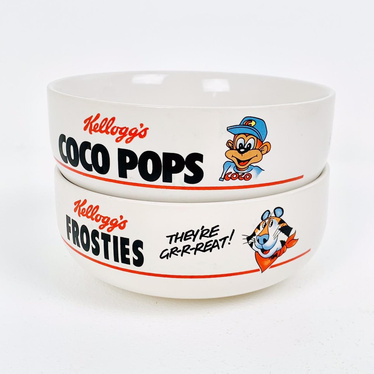 Kellogg’s Cereal Bowls 1987 Vintage Kitsch Retro... Depop