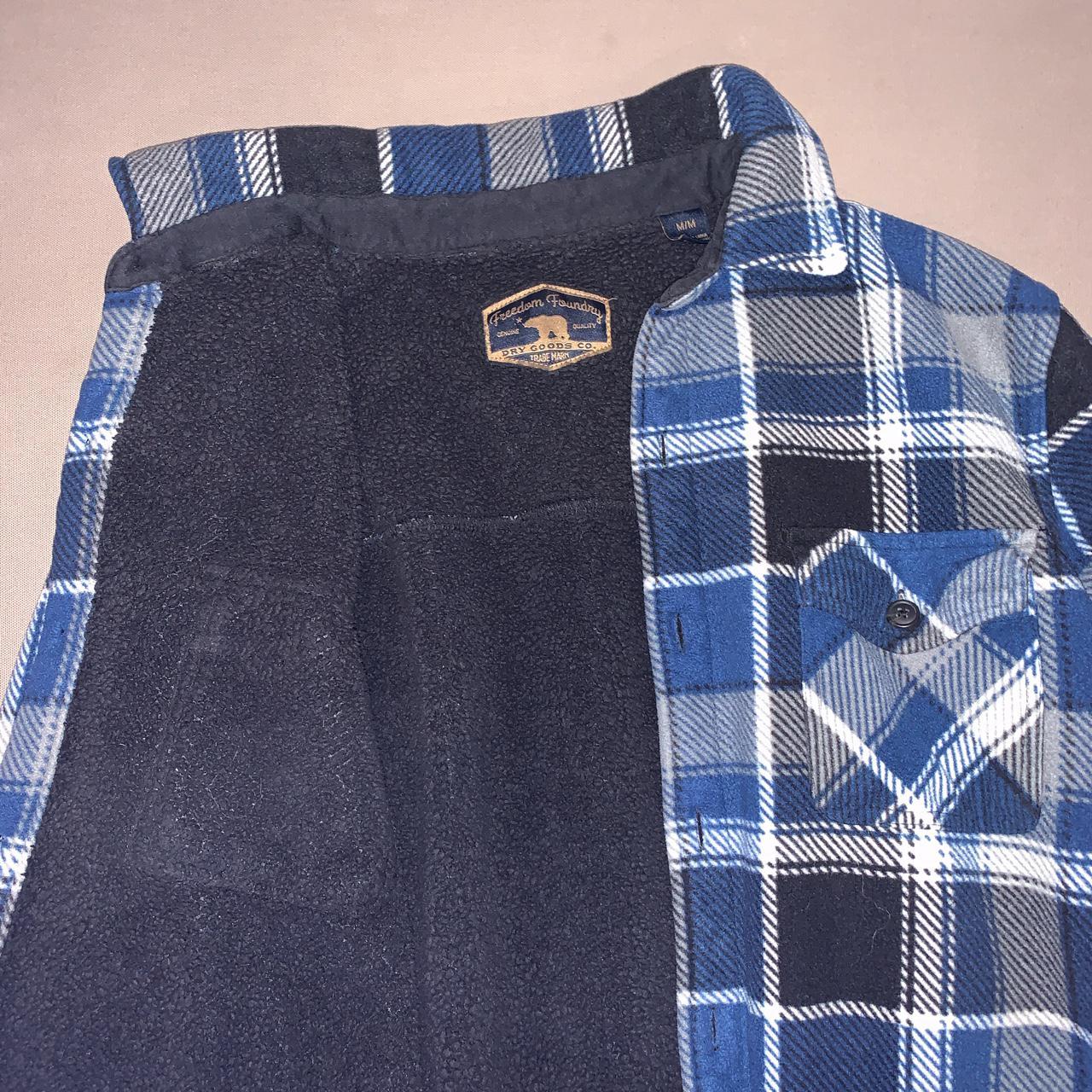 Costco cozy flannel flannel winter coat... Depop