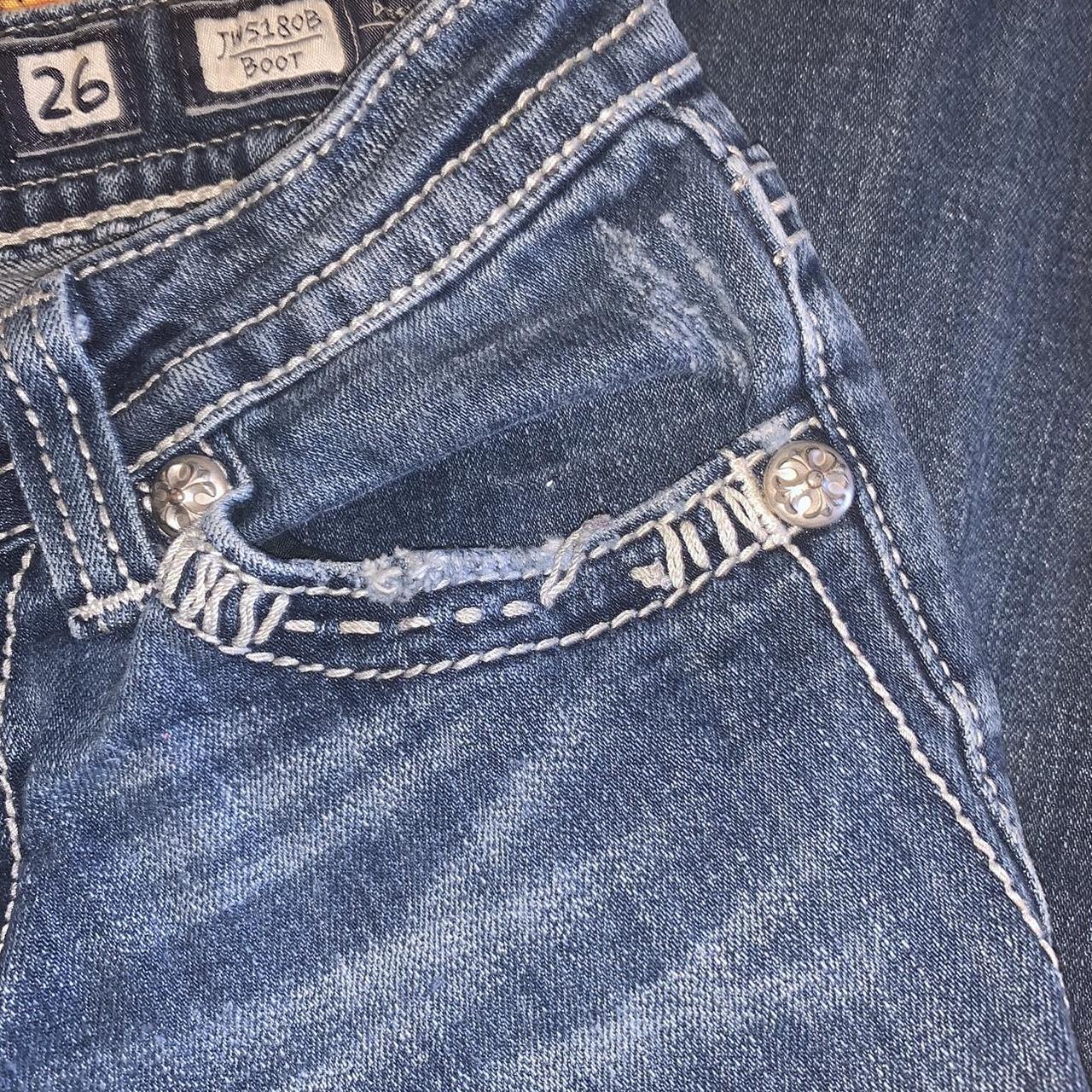 Y2K Studded Bootcut Miss Me Style JW5180B Jeans!... - Depop