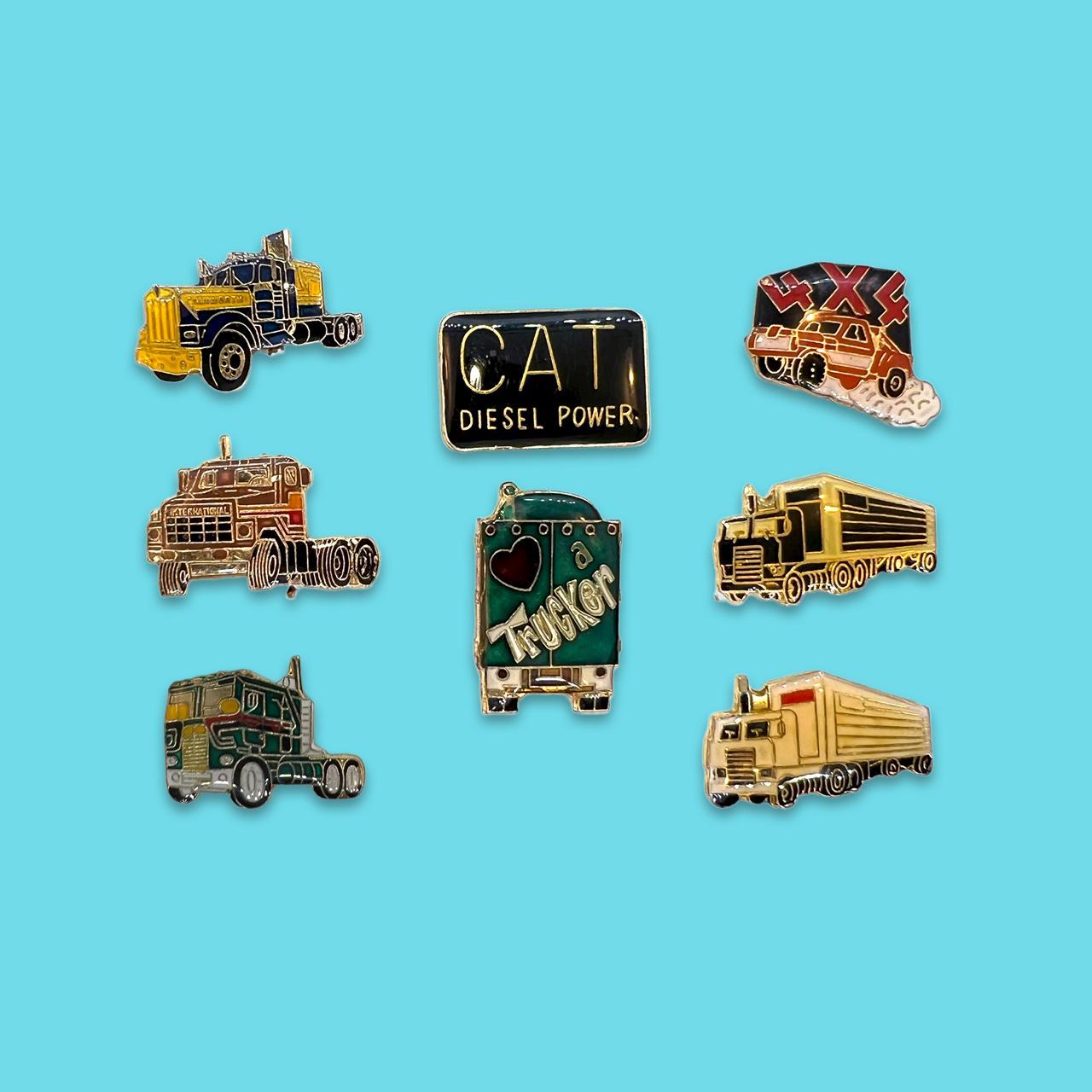 Vintage Trucker Pins Pick One Or Dm To Bundle Pins Depop Vintage Trucker Pins Pick One Or Dm To Bundle Pins Depop