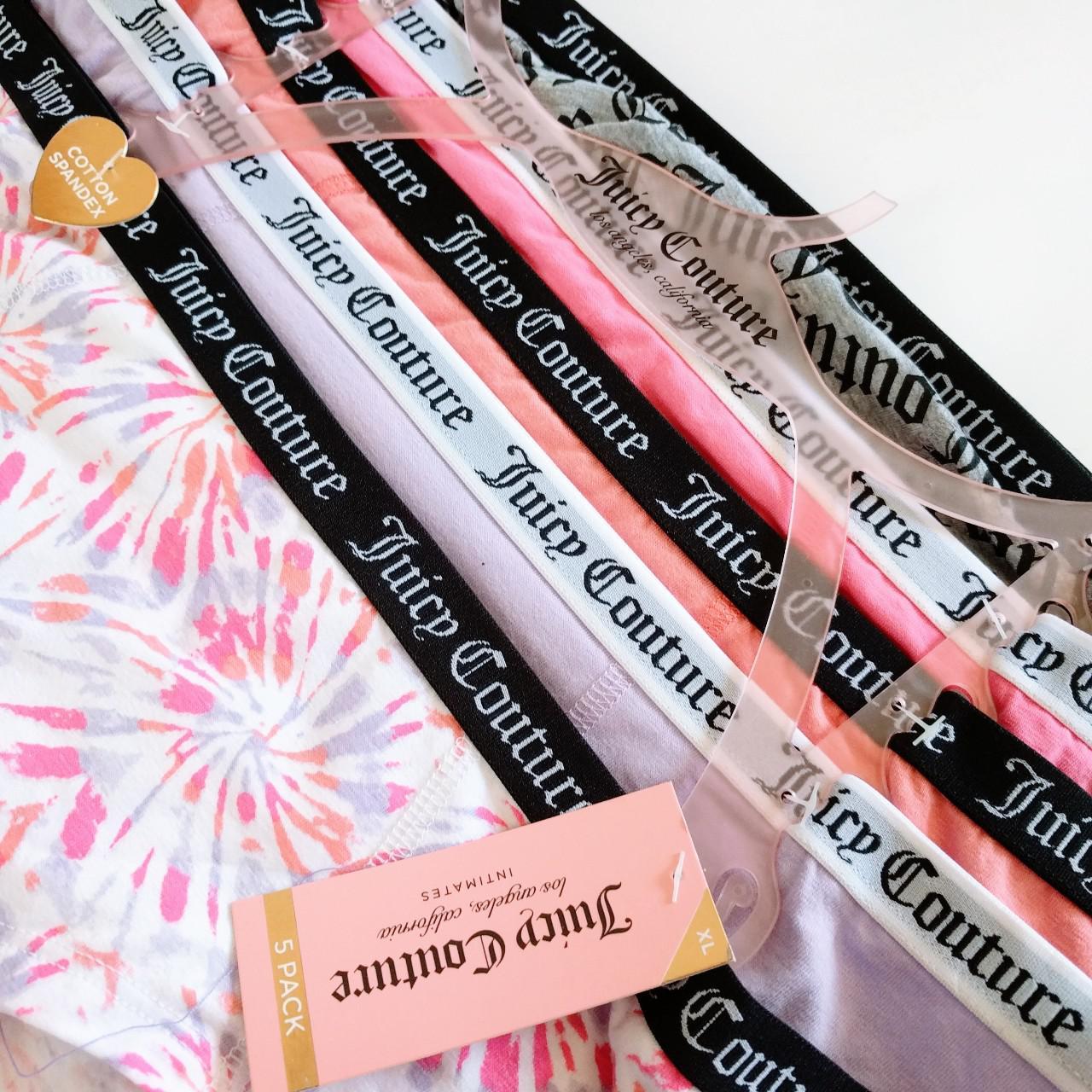 New with tags. Juicy Couture Panties 5 pack. Cotton - Depop