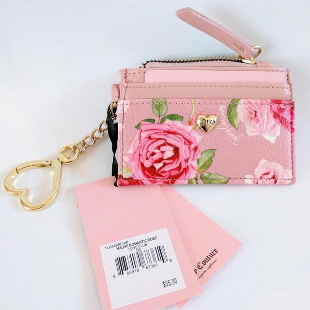 JUICY COUTURE Set- Wristlet, Cardcase and Keychain - Depop