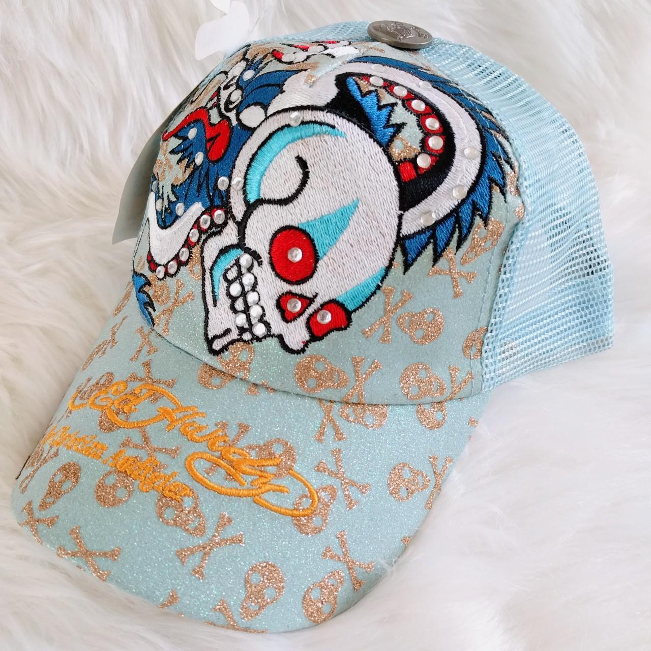 RARE TEAL Color Ed HARDY Trucker Hat Unisex -  Canada